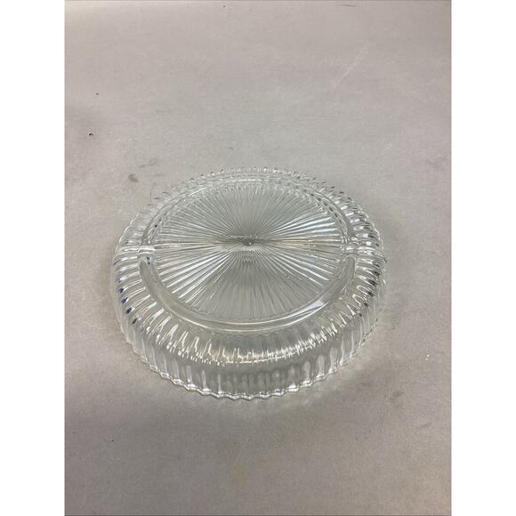 Set Of 2 Anchor Hocking Wexford Small Bowl & Indiana Glass Divided Serving Tray - Picture 13 of 16